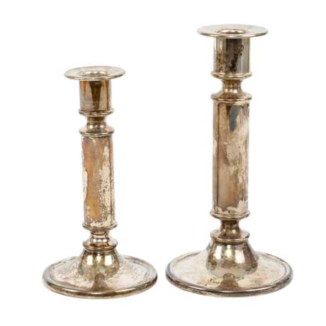 ARTHUR MÖHRLE Schwäb. Gmünd, Paar Kerzenleuchter, 925 Silber, 20. Jahrhundert - фото 1