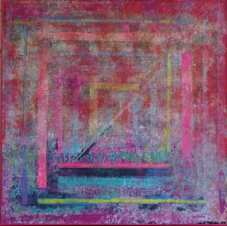 Абстрактная картина «Abstract consciousness», краска акриловая, Акрил, Абстракционизм, абстрактная живопись, Россия, 2021 г. - фото 1