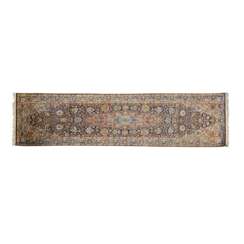 Orientteppich. Galerie aus Kaschmirseide. 20. Jahrhundert, 272x76 cm