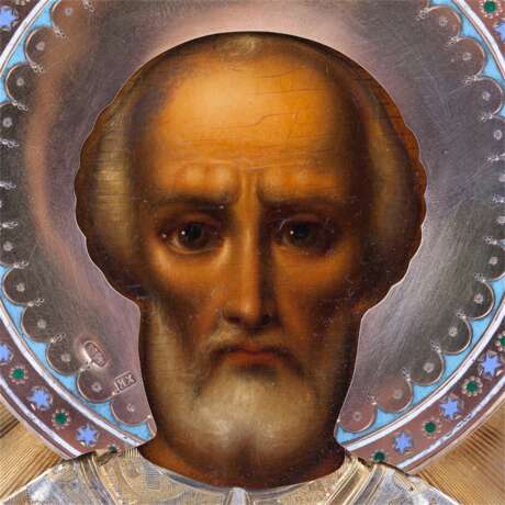 Редкая икона Святой Николай Чудотворец - фото 5