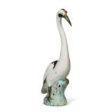 A CHINESE EXPORT PORCELAIN MODEL OF A CRANE - Foto 6