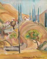 Alma del Banco (Hamburg 1863 - Hamburg 1943). Südliche Landschaft.