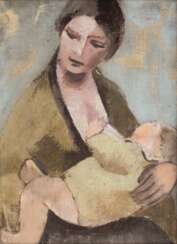 Else Weber (Hamburg 1893 - Hamburg 1994). Mutter und Kind.