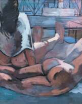 Eylert Spars (Hamburg 1903 - Seevetal 1984). Mädchen auf dem Balkon.