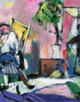 Inge Feilcke-Volbrecht (Hamburg 1923 - Wedel 2007). Besuch kommt.