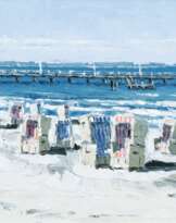 Stefan Dobritz (Lübeck 1965). Am Strand von Niendorf.