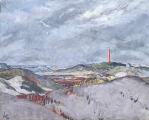Otto Heinrich Engel (Erbach/Odenwald 1866 - Glücksburg 1949). Leuchtturm von Amrum.