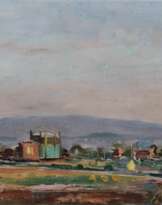 Curt Singer (Karlsbad 1905 - Paris 1938). Finkenwerder von der Elbchaussee.