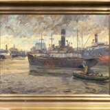 Paul Emil Gabel (Elbing 1875 - Hamburg 1938). Im Hafen von Königsberg. - Foto 2