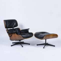 Charles & Ray Eames. Lounge Chair mit Ottoman.
