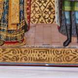 Редкая подписная икона Святой Николай Чудотворец и Святой Князь Александр Невский - фото 2