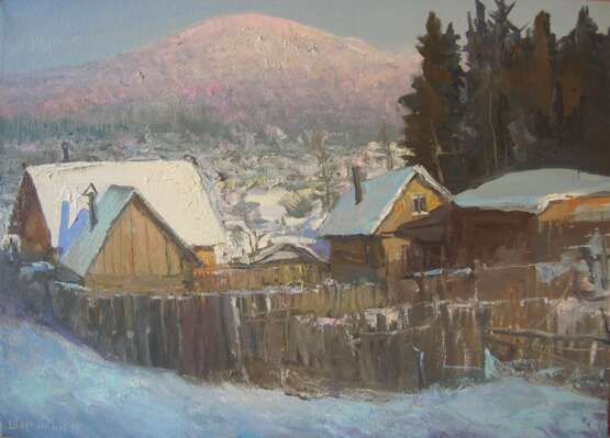 «L'hiver sur l'Oural» Impressionnisme Peinture de paysage 2015 - photo 1