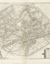 BRAUN, GEORG / HOGENBERG, FRANS. Plan der belgischen Stadt Tienen.