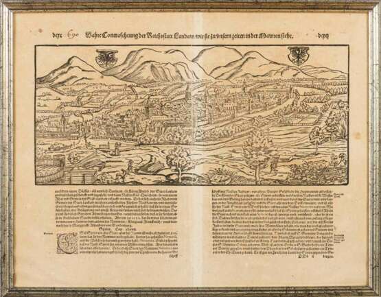 MÜNSTER, Sebastian (1488 Ingelheim - 1552 Basel). Frühe Ansicht von Landau in der Pfalz. - фото 1