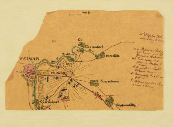 Schlachtenkarten von Weimar 1806 - photo 1