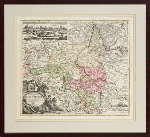 HOMANN, Johann Baptist (Erben). Landkarte des Herzogtums Magdeburg. - photo 2