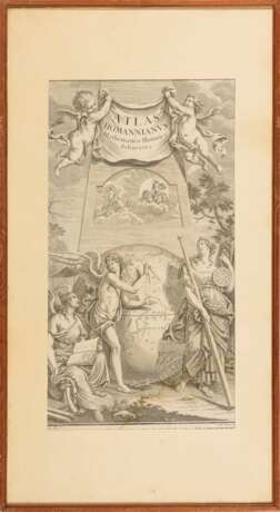 HOMANN, Johann Baptist (Erben). Titelblatt aus "Atlas Homannianus Mathematico-Historice Delineatus". - Foto 2