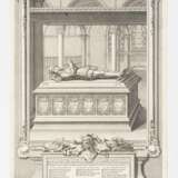 GRAVELOT, Hubert-François (1699 Paris - 1733 Paris). 5 Ansichten mit Grabmonumenten englischer König - Foto 4