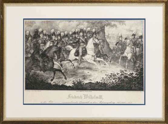 WEIBEZAHL, Roland (1817 - 1871). Historienbild "Friedrich Wilhelm III.". - Foto 2