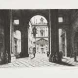 BARRIVIERA, Lino Bianchi (1906 Treviso - 1985 Rom). Vedute di Napoli: Mappe mit 5 Radierungen. - Foto 3