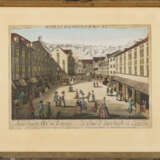 BERGMÜLLER, Johann Baptist (1724 Augsburg - 1785 Augsburg). Guckkastenbild "Auerbachs Hof, Leipzig". - фото 2