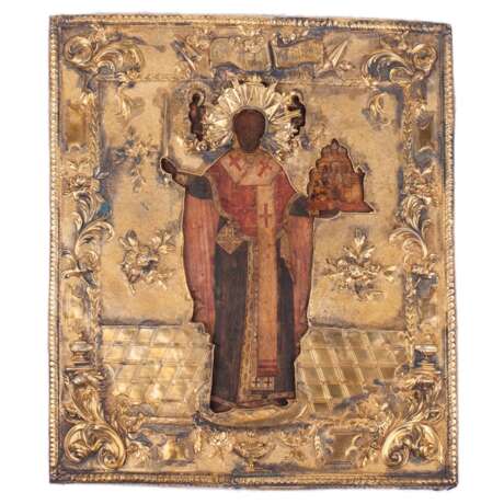 Редкая икона Святой Николай Чудотворец Мирликийский - Foto 3