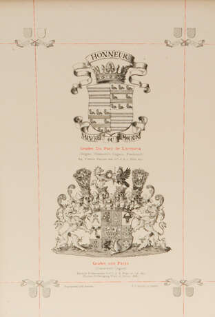 "Wappen-Album der Gräflichen Familien Deutschlands, Österreich-Ungarns", 6 Bände (komplett), 1883-18 - фото 4