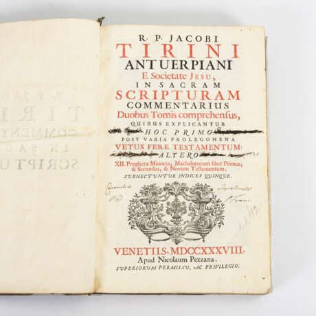 TIRINI, R.P. Jacobi . "In Sacram Scripturam Commentarius". - фото 1