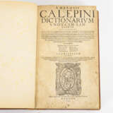 CALEPINI, Ambrosii. "Dictionarium undecim linguarum" 2 Bände. - photo 2