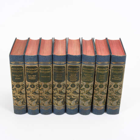 WERNER, L.. "Bibliothek für das praktische Leben", 8 Bände. - Foto 1