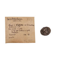 Antike / Illyrien - 1 Denar 48 / 47 v. Chr., Gaius Julius Caesar,