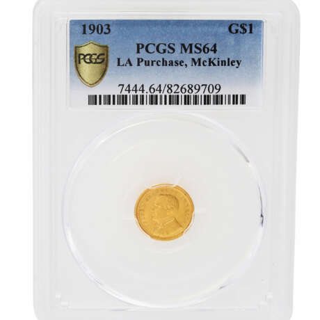 Rarität! USA / GOLD - 1 Dollar 1903, Louisiana Purchase Exposition, - Foto 1