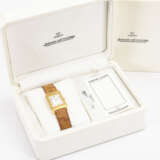 Goldene "Reverso"-Armbanduhr in Originaletui Jaeger-LeCoultre. - Foto 2