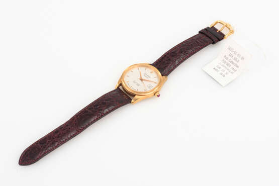Goldene GLASHÜTTE ORIGINAL-Armbanduhr "Automatic 1845-1995" zum 150-jährigen Firmenjubiläum - photo 3