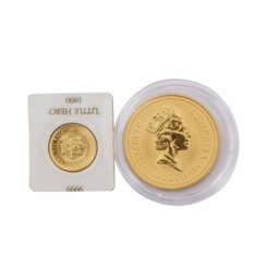 Schönes australisches Mini-GOLD-Konvolut - bestehend aus 1 x Australien - 100 Dollars 1991,