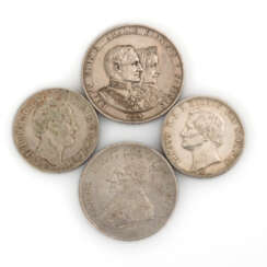 4 Münzen Sachsen