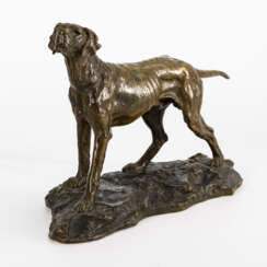 LEMAITRE, Èglantine (1852 St. Gervais - 1920). Witternder Hund.