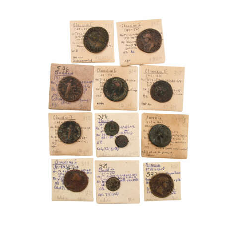 Interessante Zusammenstellung Bronzemünzen der Röm. Kaiserzeit - dabei z. B. - photo 1