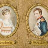 3 Miniaturen in 2 Rahmen: Napoleon und Napoleon mit Josephine - фото 2