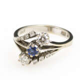 Ring mit Saphir und Brillanten - photo 2