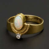 Designerring mit Opal und Brillant - фото 1