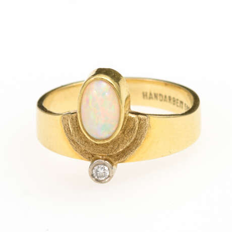 Designerring mit Opal und Brillant - фото 2