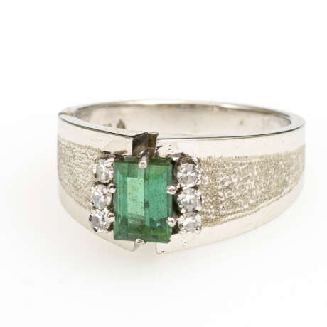 Ring mit Turmalin und Diamanten - photo 2