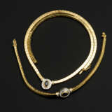 Hochwertiges Collier und Armband mit Saphiren und Brillanten - photo 1