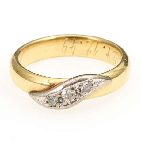 Ring mit Altschliff-Diamanten - photo 2