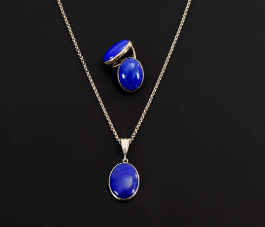 2-teiliges Schmuckset mit Lapislazuli - фото 1