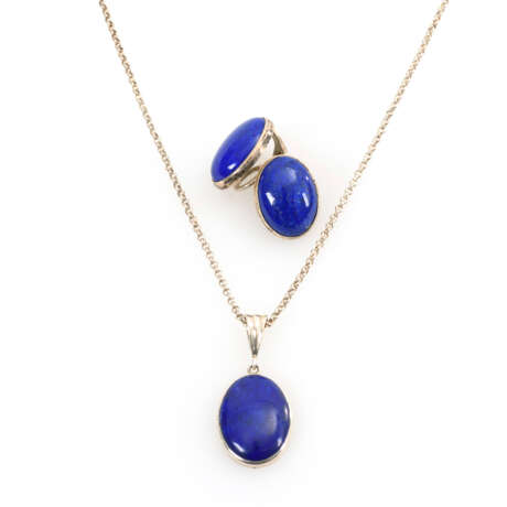 2-teiliges Schmuckset mit Lapislazuli - фото 2