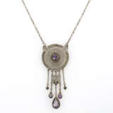 Filigran-Collier mit Amethysten - photo 2