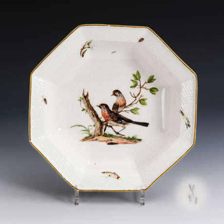 Schale mit Vogelmalerei. Meissen. - photo 1