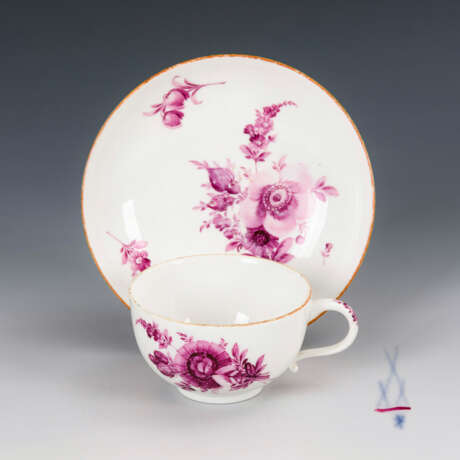 Tasse mit Purpurmalerei. Meissen. - фото 1